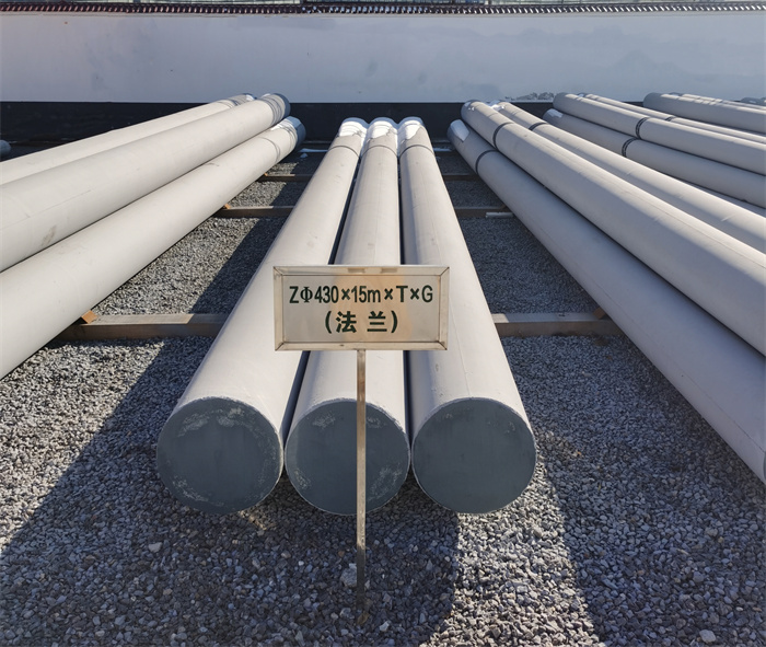 碑林430×15米×T×G法兰水泥杆